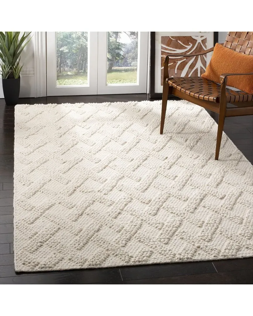 Natura Hand Woven Rug - Ivory, Wool