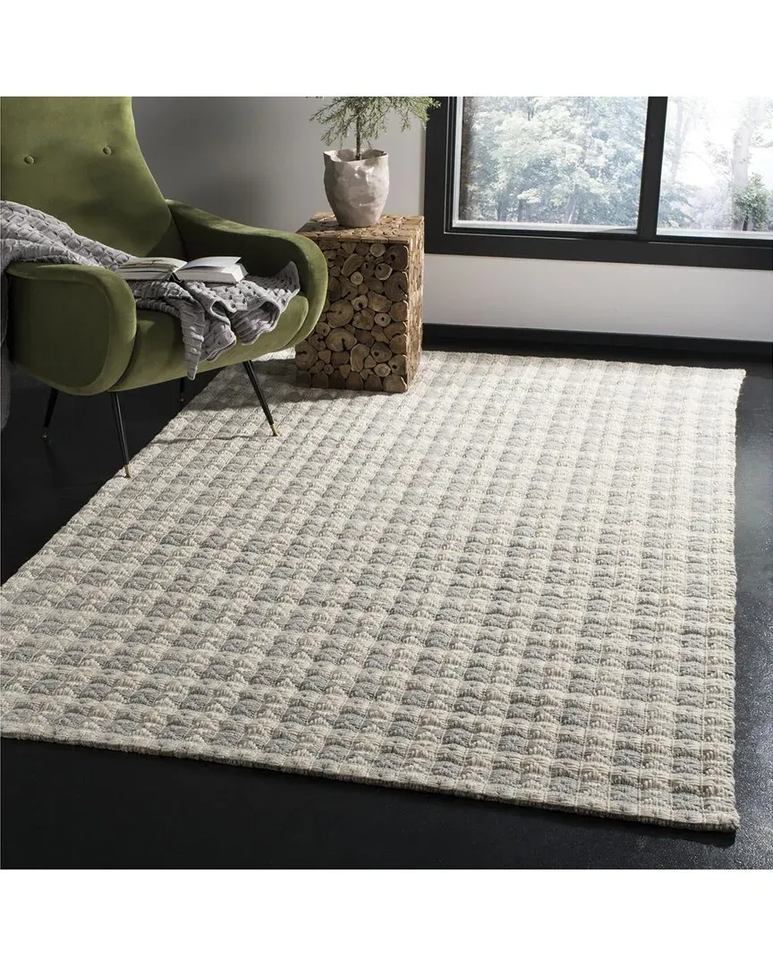 Natura Hand Woven Rug - Silver, Polyester Blend
