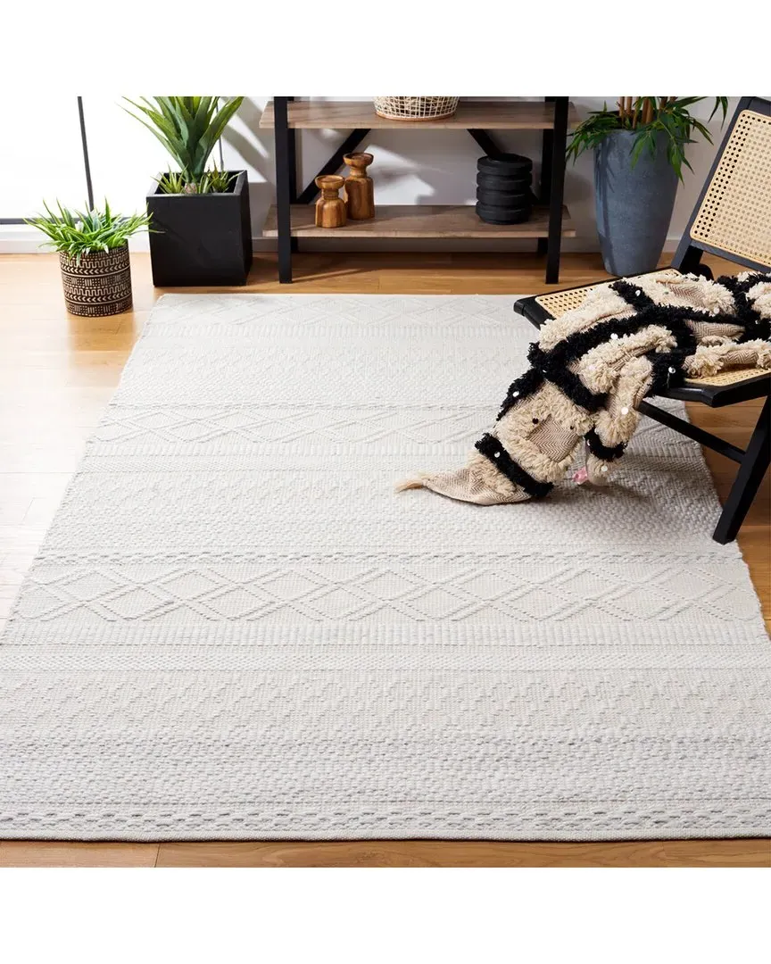 Natura Polyester Rug - White