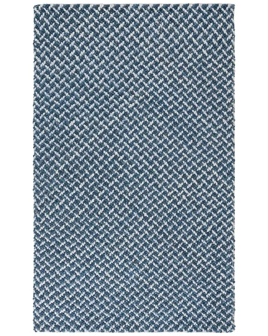 Natural Fiber Couture Area Rug - Blue, Wool Jute Blend