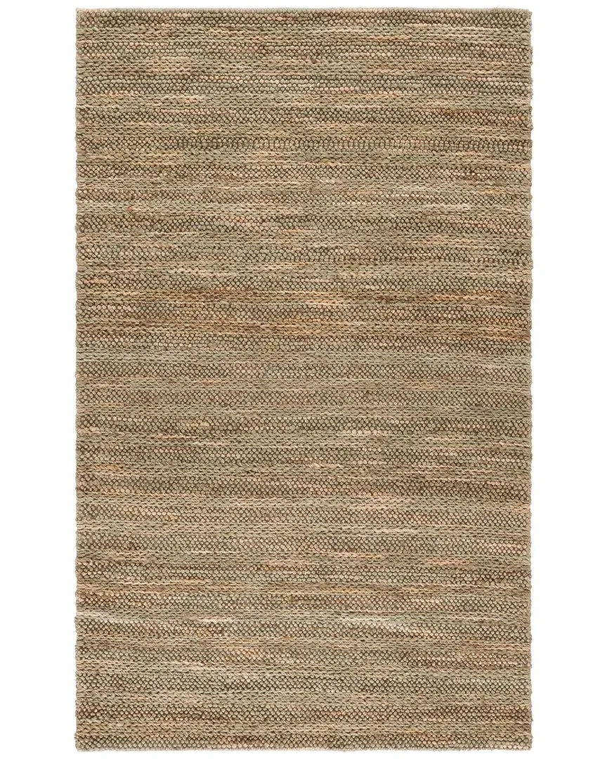 Natural Fiber Couture Jute Cotton Rug - Green