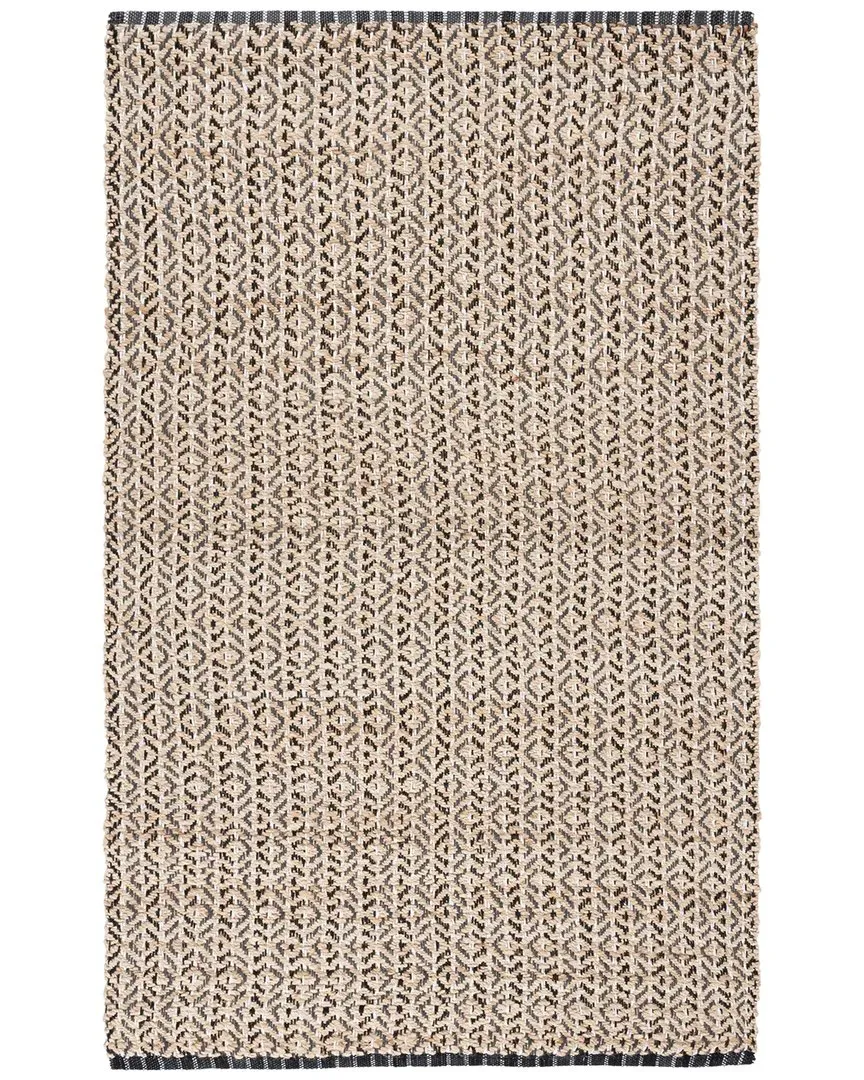Natural Fiber Jute Cotton Rug - Brown image