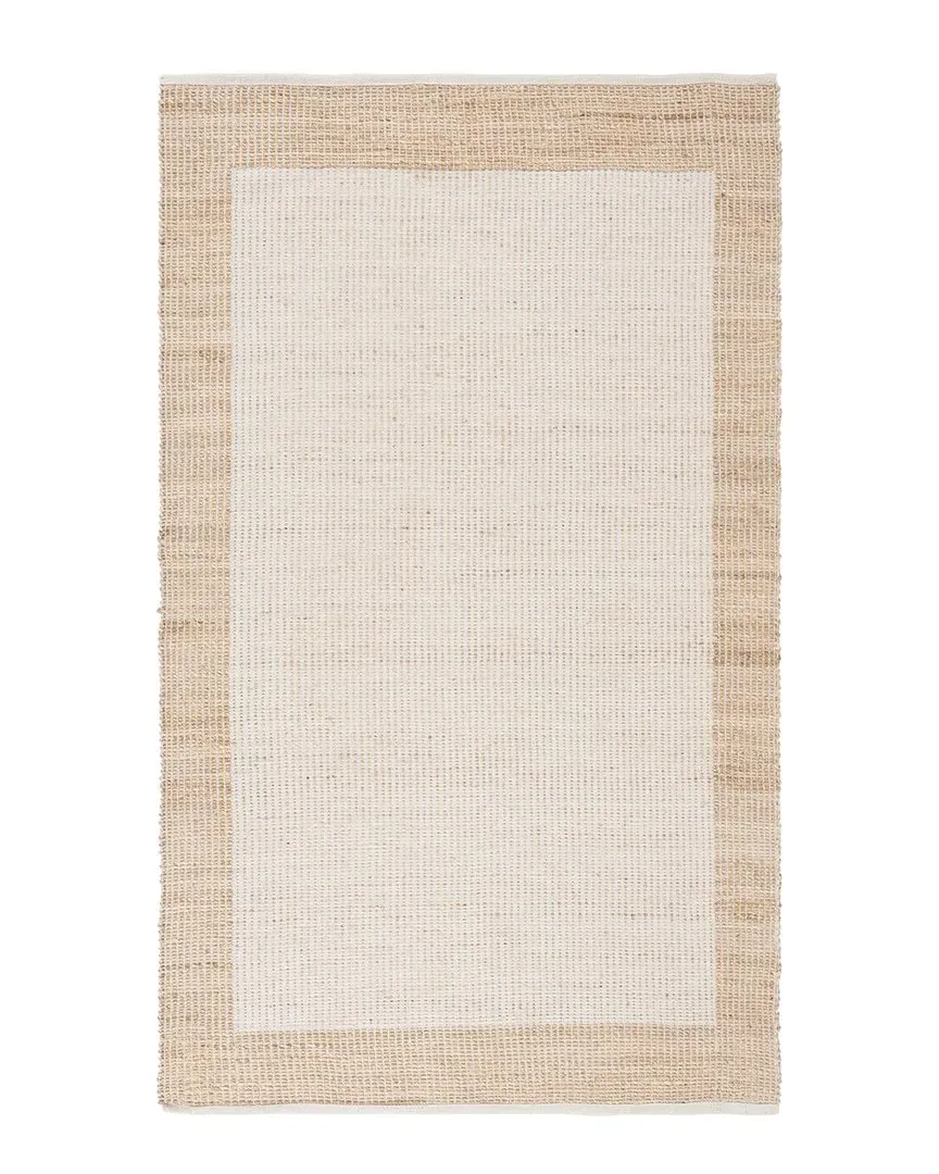 Natural Fiber Jute Cotton Rug - Natural
