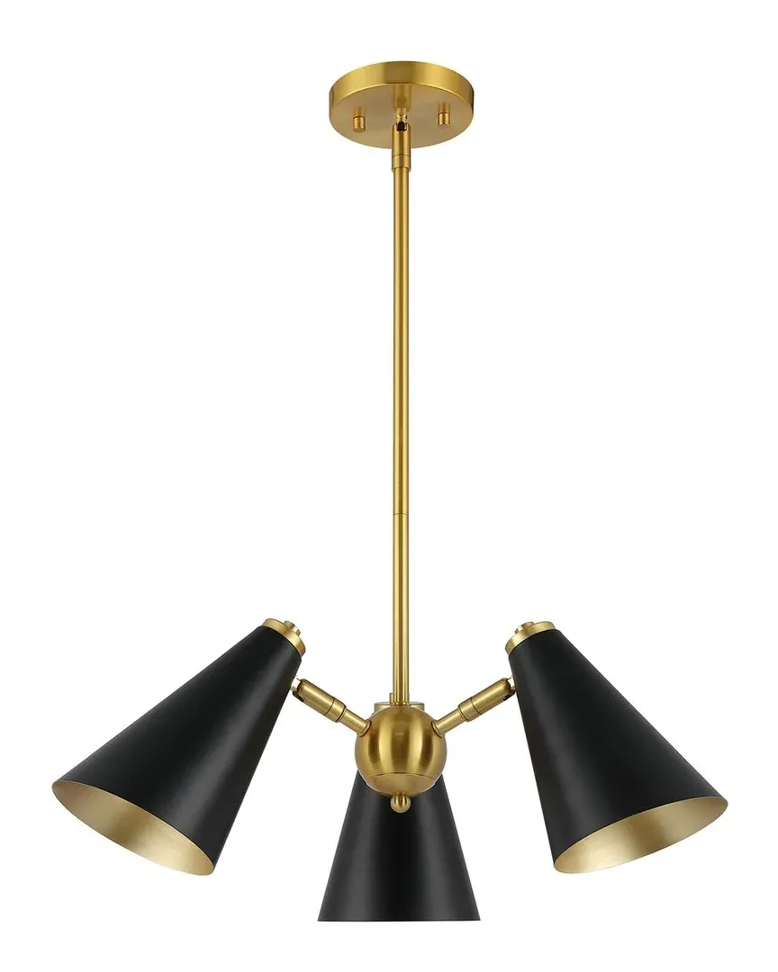 Naveeda 3-Light 18in Pendant - Black, Metal