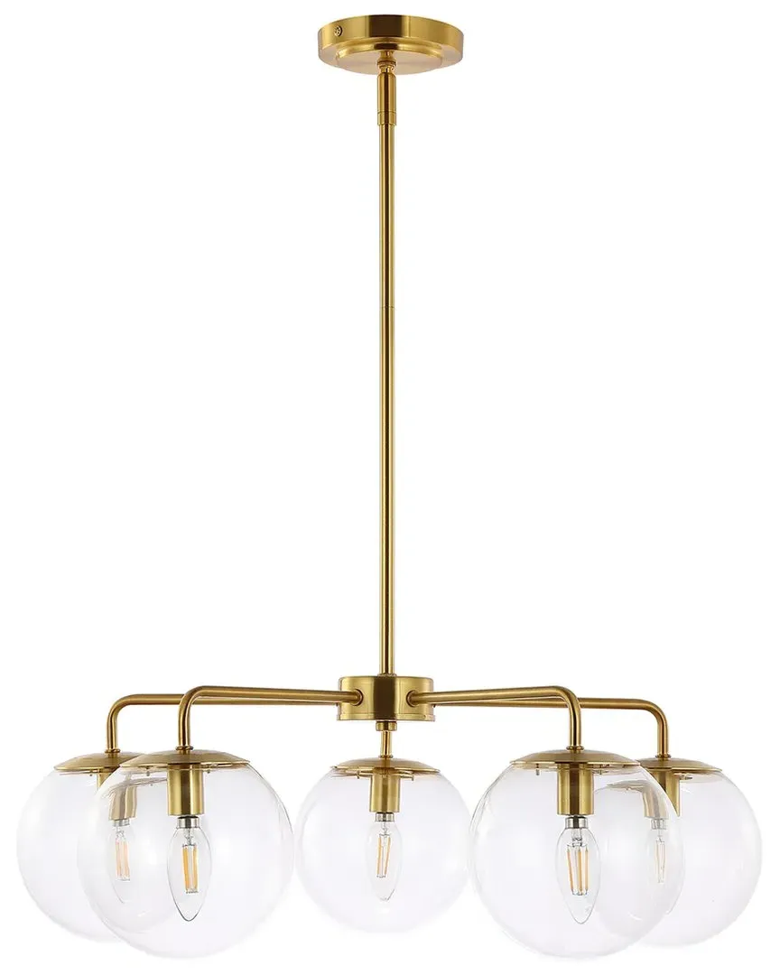 Negara Chandelier - Satin Brass, Glass image