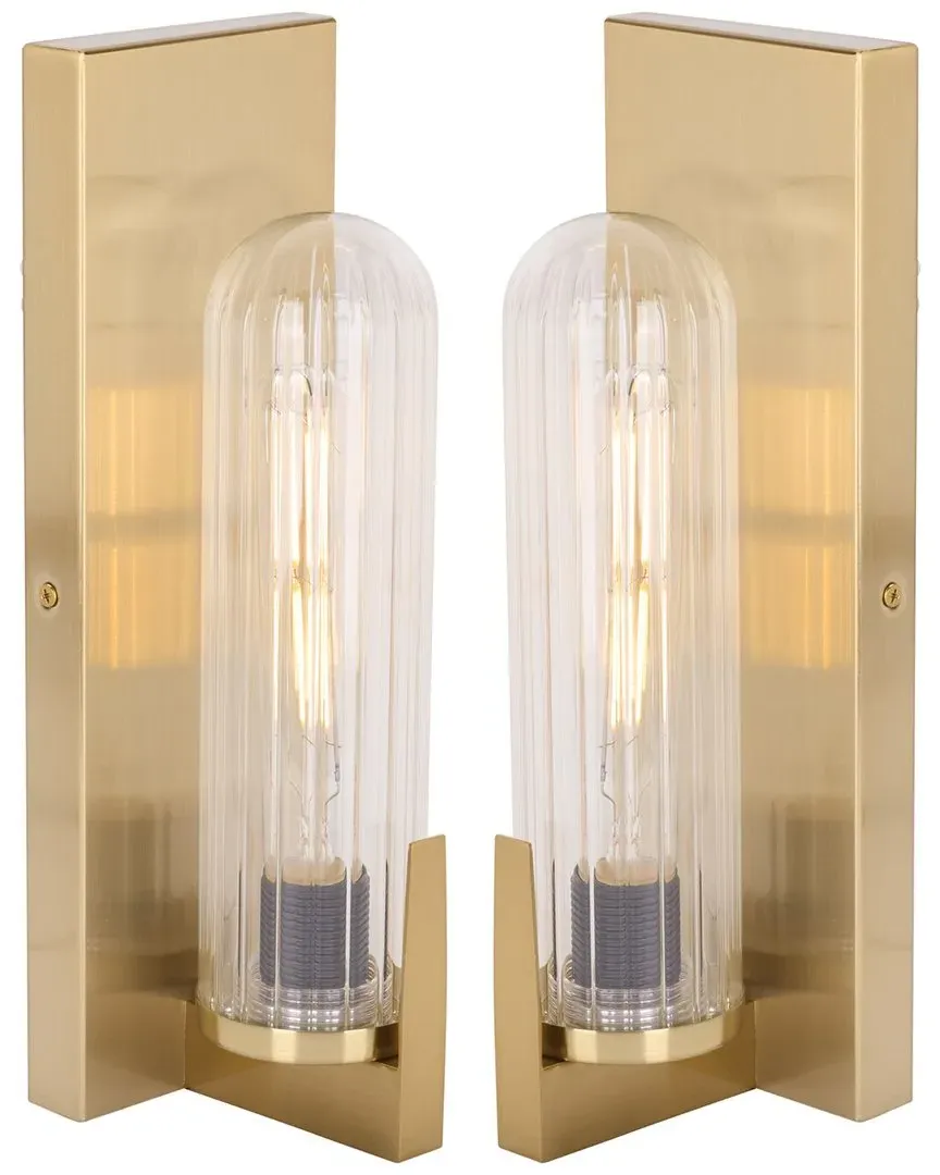 Nicola 4in Wall Sconce - Brass, Metal