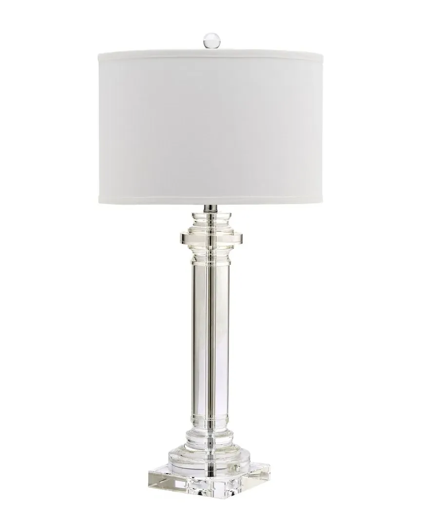Nina 30in Crystal Column Lamp - Clear, Chrome image