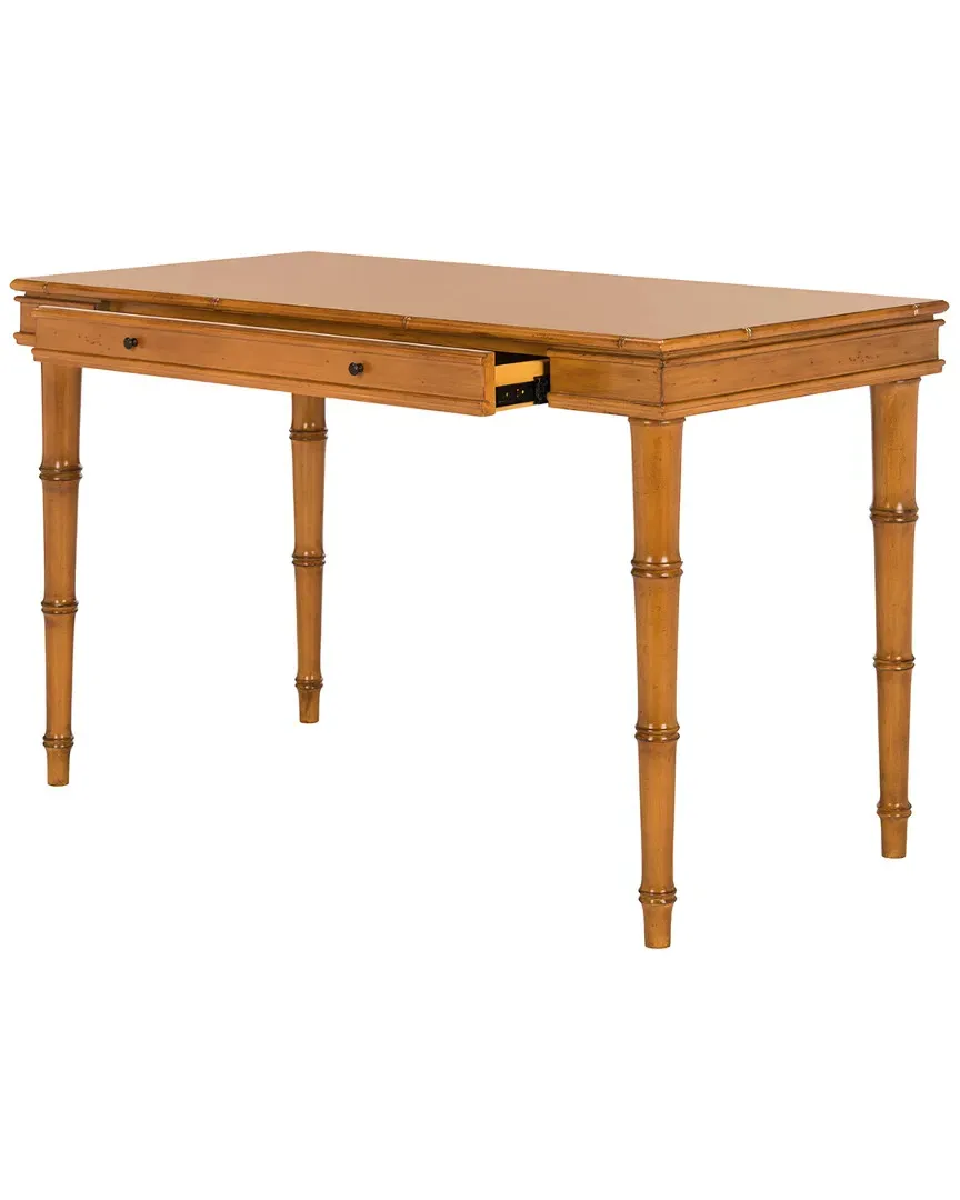Noely Coastal Writing Desk - Brown