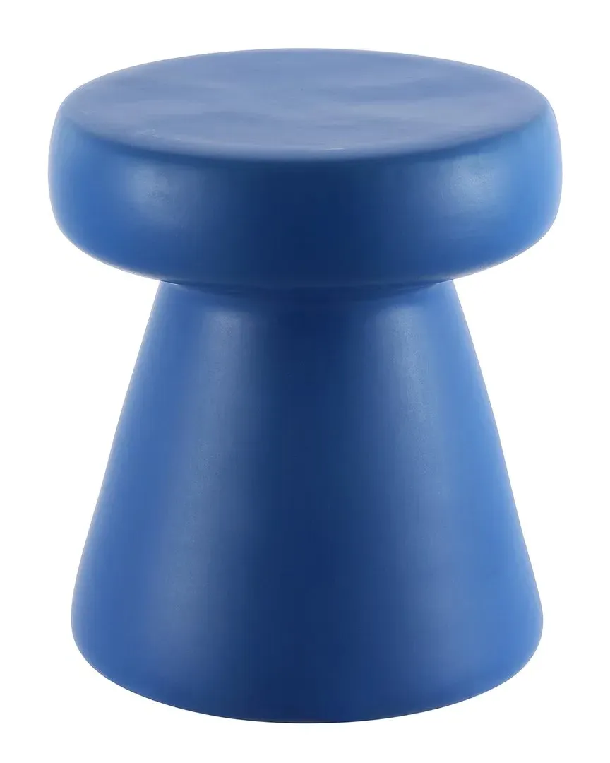 Noma Round Garden Stool - Blue, Ceramic image