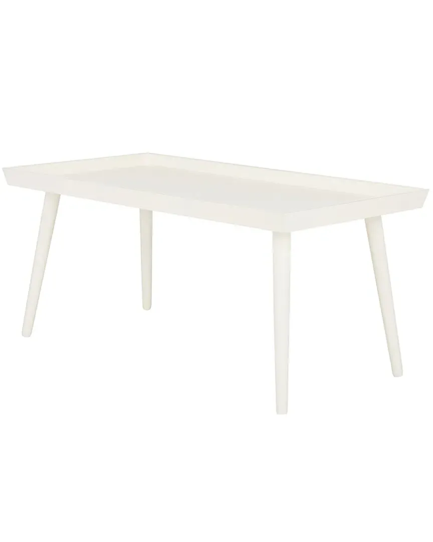 Nonie Coffee Table with Tray Top - Distressed White, Pine