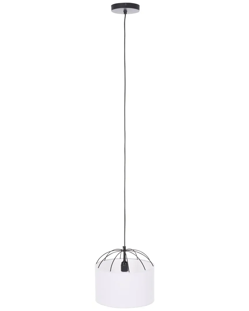 Noomi 12in Pendant Light - White, Fabric image