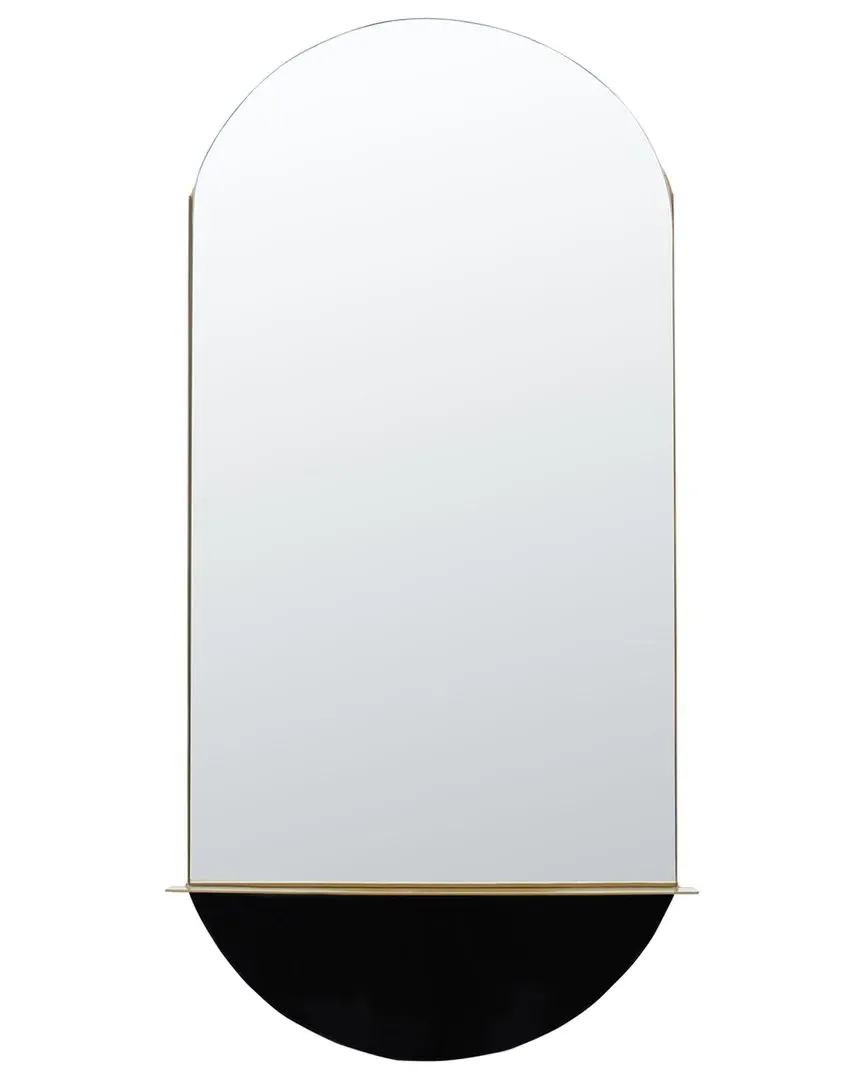 Norbury Mirror with Ledge - Brass, Iron image