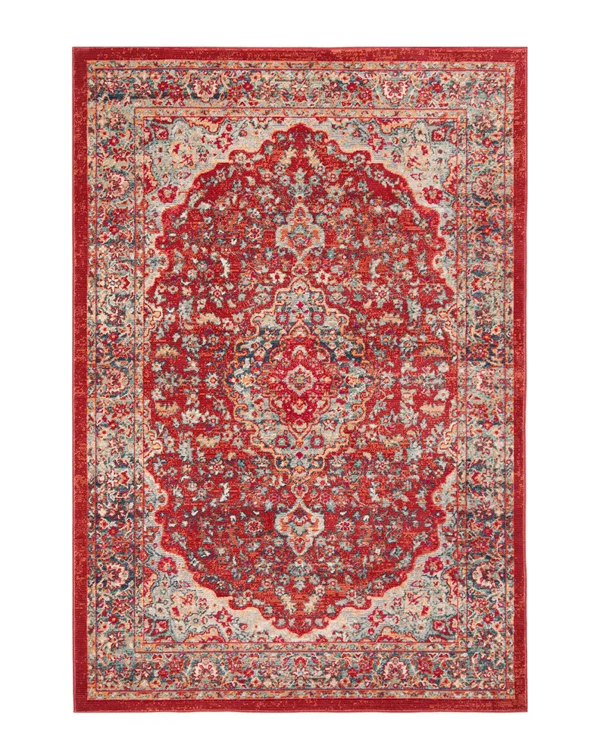 Nory Rug - Red and Aqua image