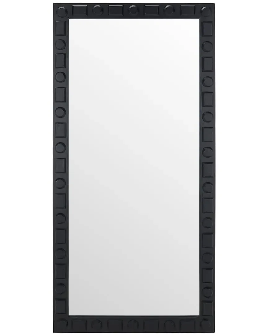 Odette Rectangular Wall Mirror - Black, MDF image