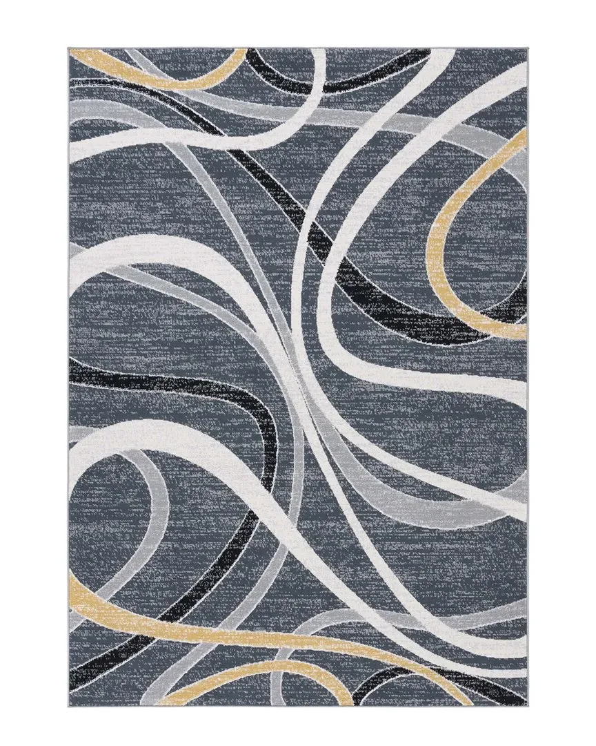 Odyssey Area Rug - Black, Polyester