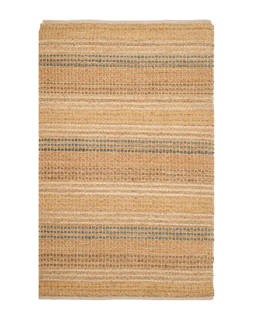 Organic Hand-Knotted Rug - Multi-Color, Jute image