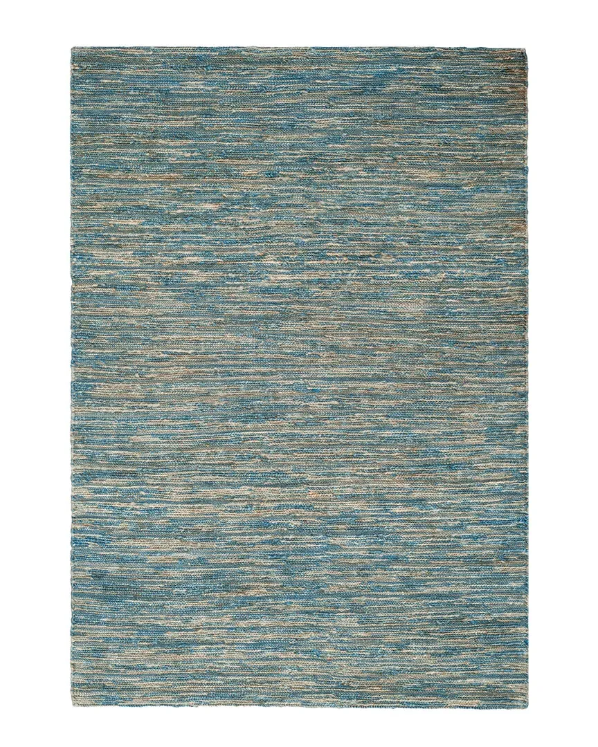 Organic Hand-Woven Rug - Blue, Jute