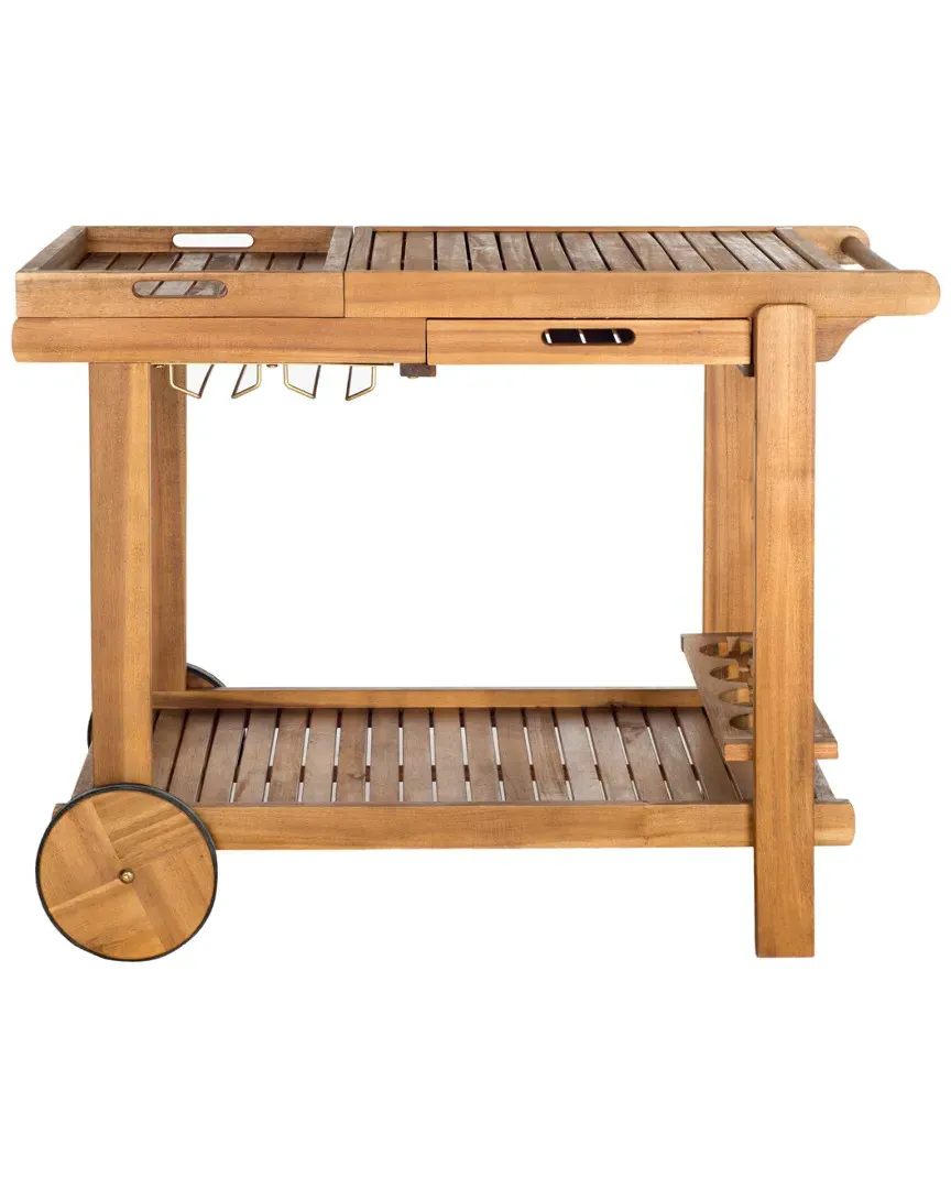 Orland Outdoor Tea Trolley - Natural, Acacia image