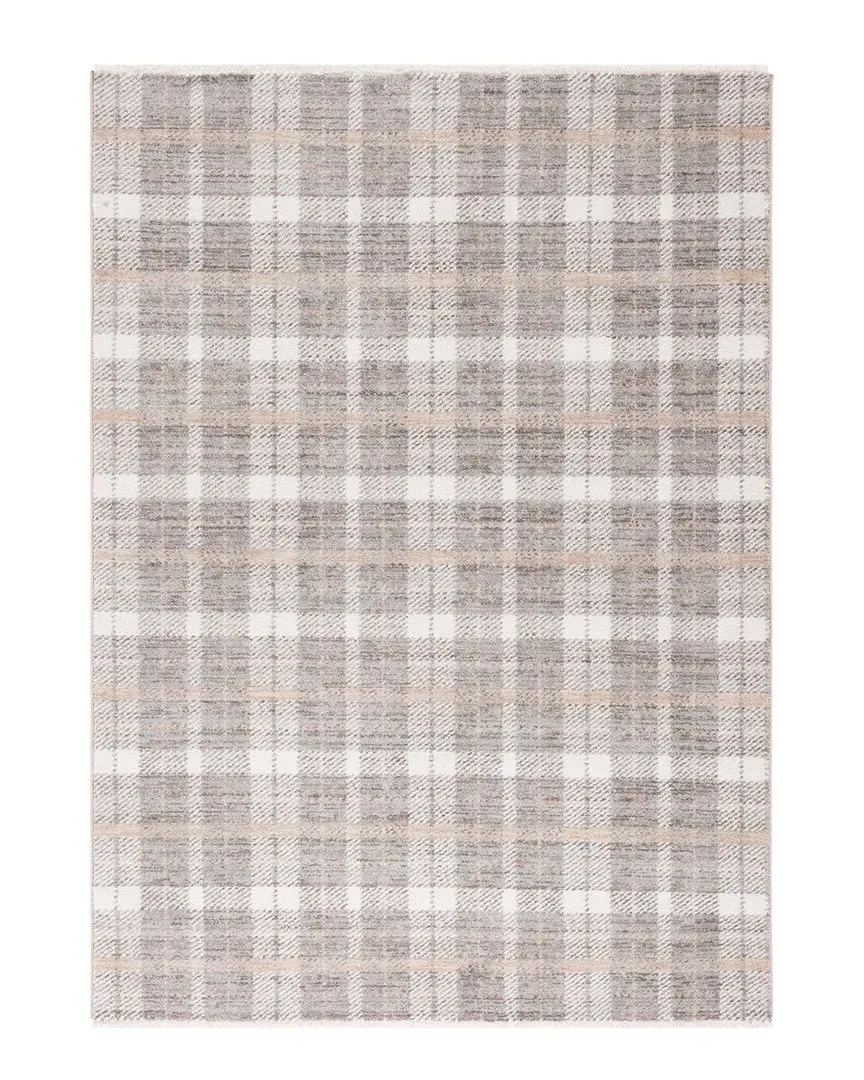 Oxford Plaids Rug - Grey, Polyester