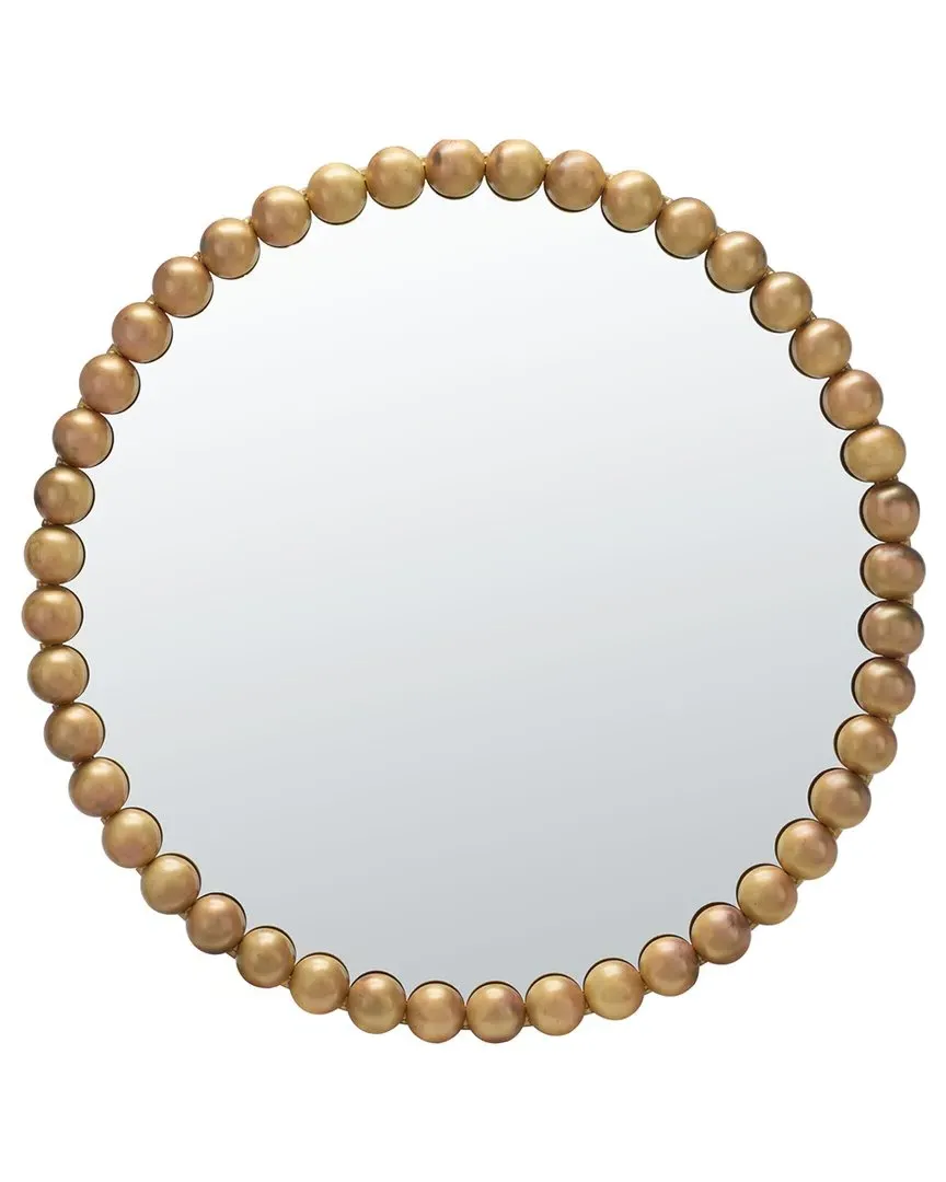 Pace Round Mirror - Burnt Brass, Iron image