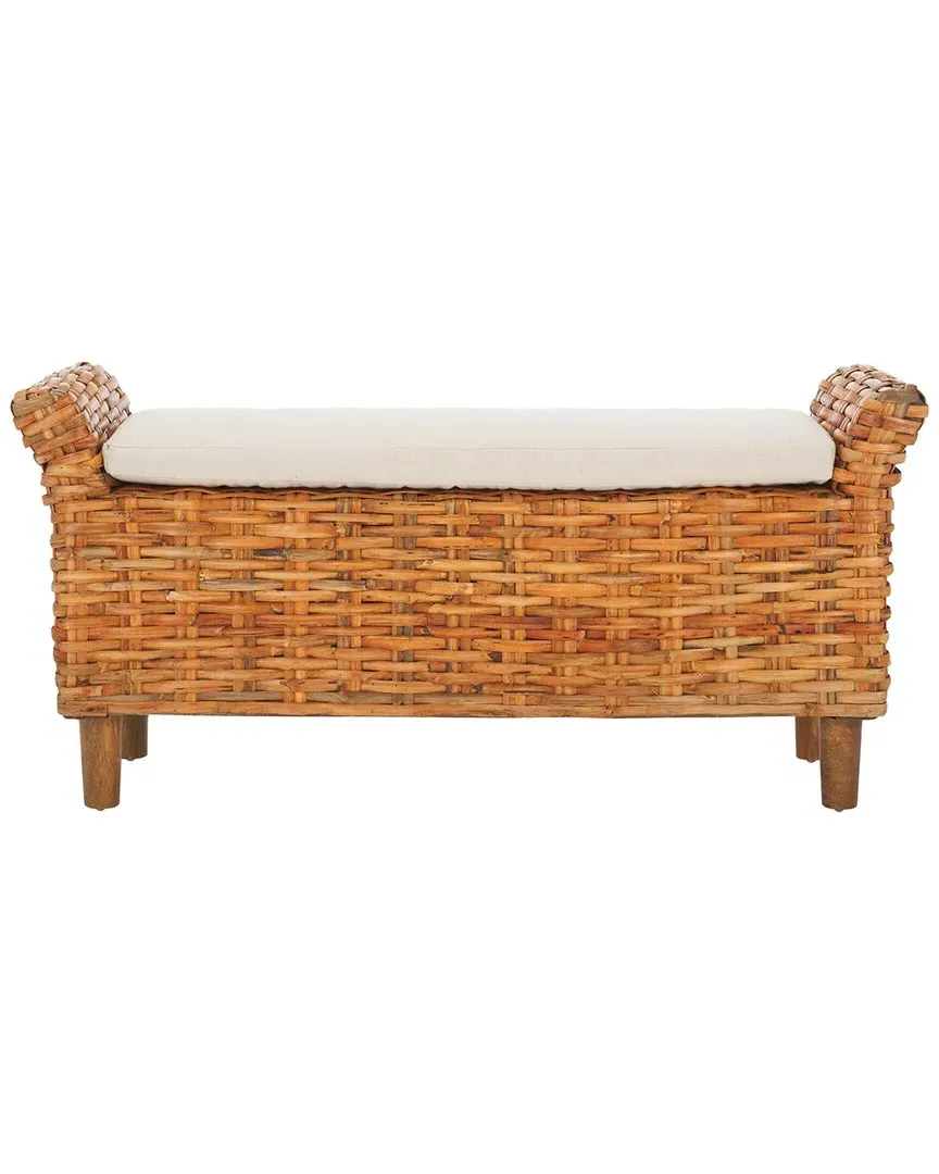 Palermo Bench - White, Mango Wood image