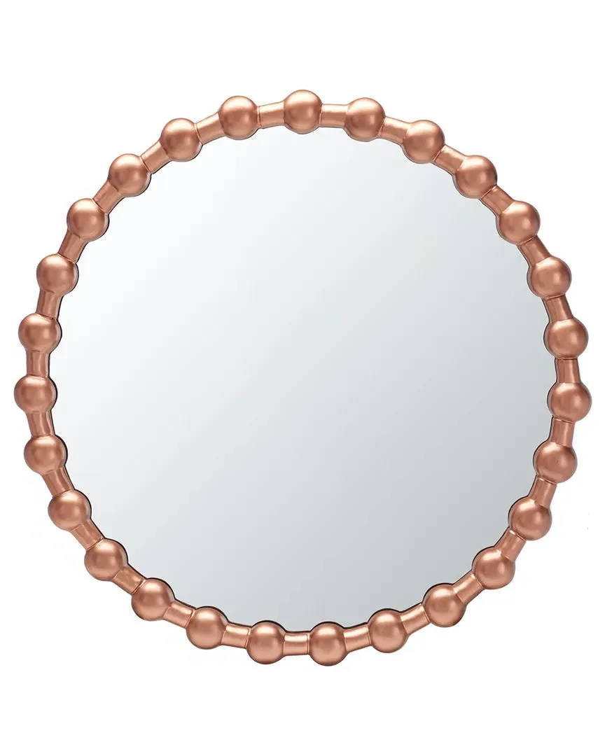 Pallas Round Mirror - Brushed Copper, Iron image