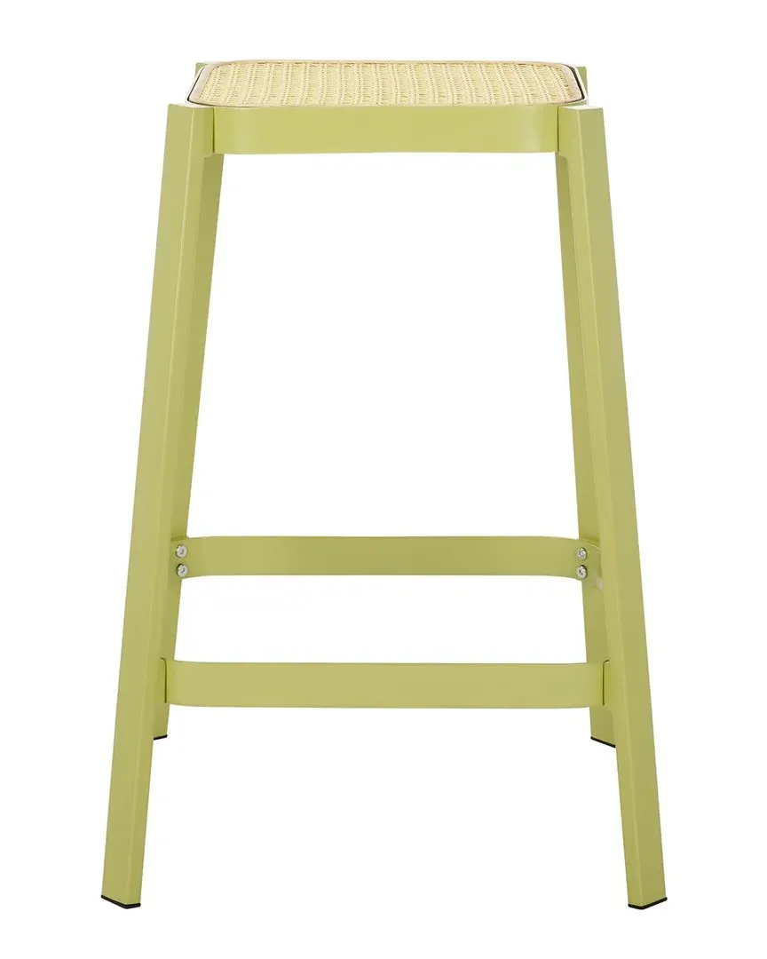 Palmyra Cane Counter Stool - Green, Rattan image