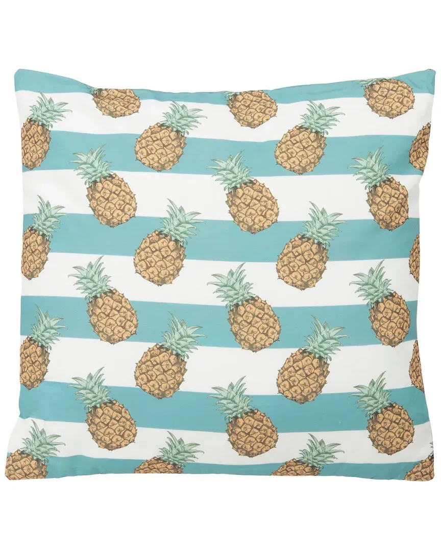 Pari Pineapple Indoor/Outdoor Pillow - Teal, Polypropylene image