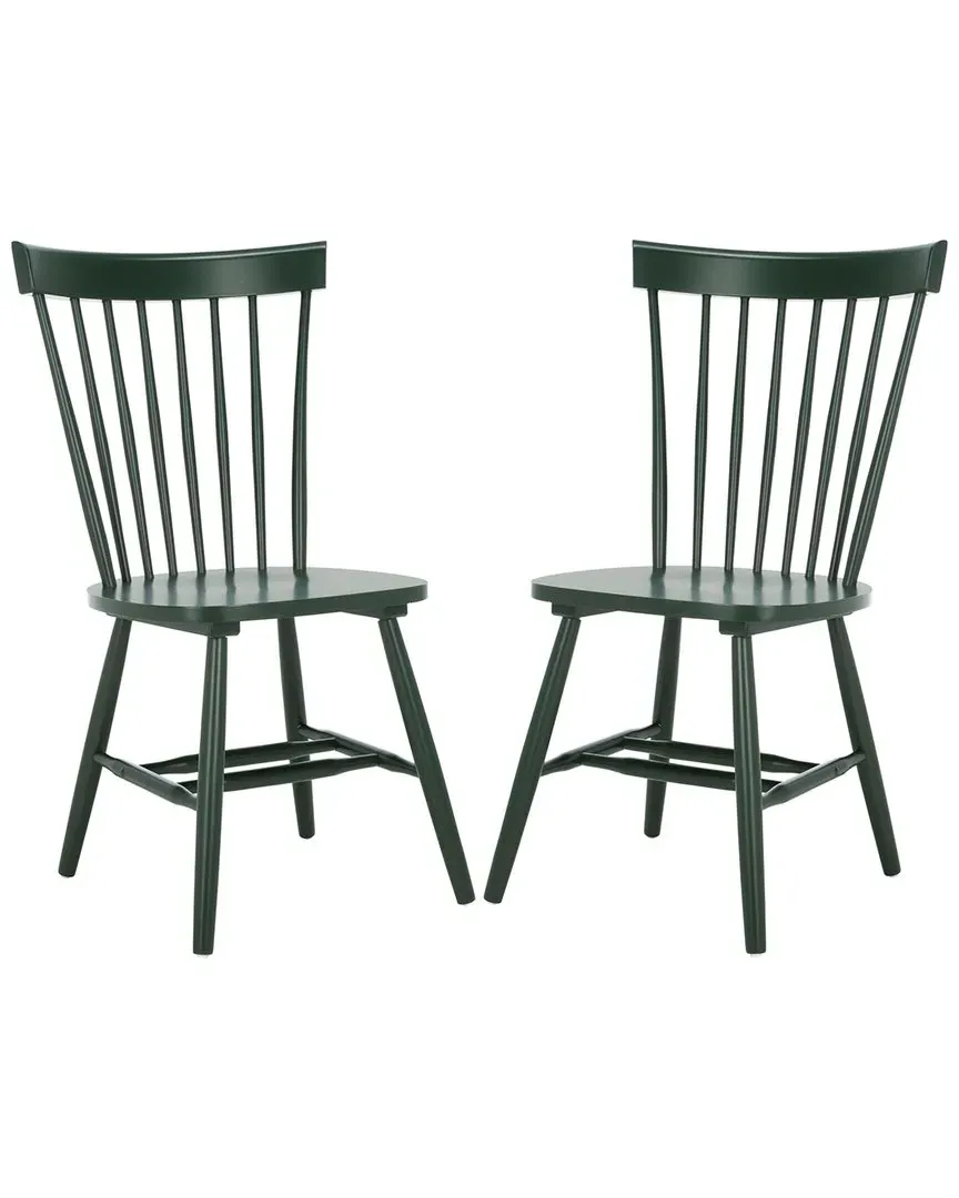 Parker Spindle Side Chair - Green, Rubberwood image