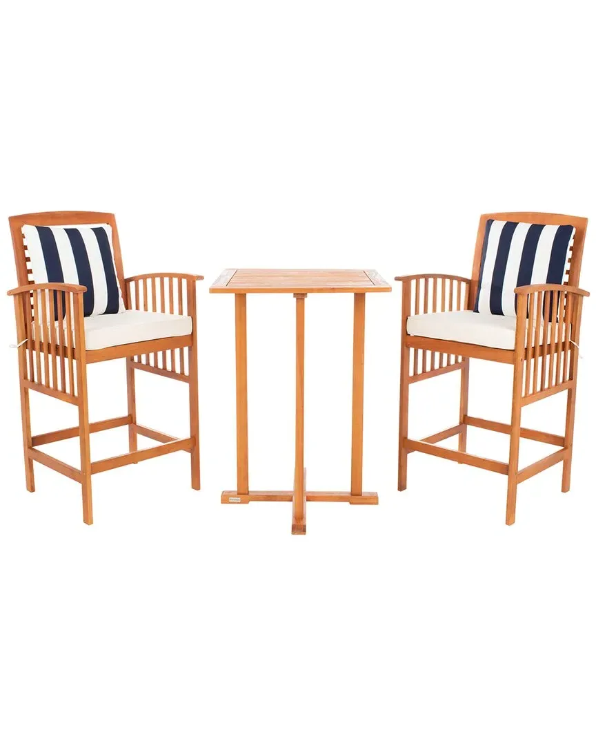 Pate 3-Piece Bistro Set - Natural, Eucalyptus Wood image