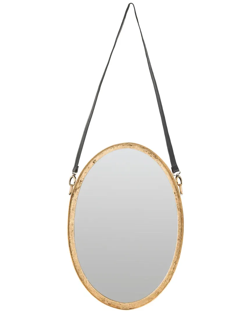 Pembroke Strap Mirror - Antique Gold, Iron image