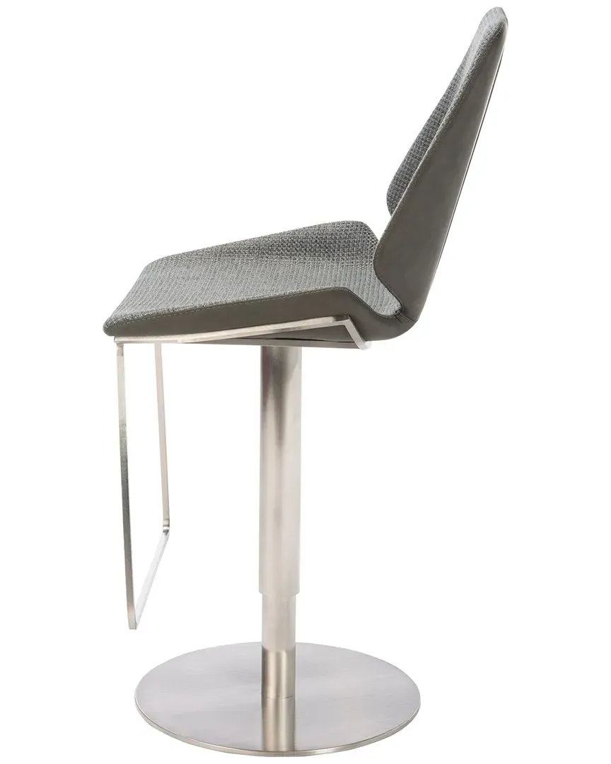 Pierro Gas Lift Bar Stool - Grey