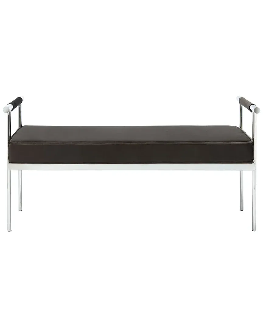 Pim Rectangle Bench with Arms - Shale, Velvet image
