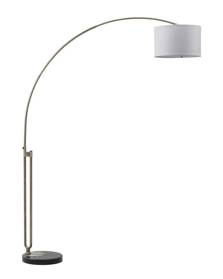 Polaris 84in Arc Floor Lamp - Antique Brass, Marble image