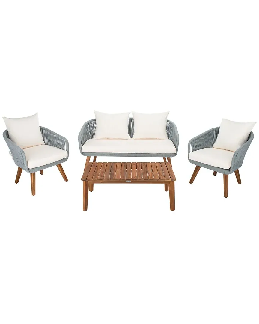 Prester 4-Piece Outdoor Living Set - Grey, Rope