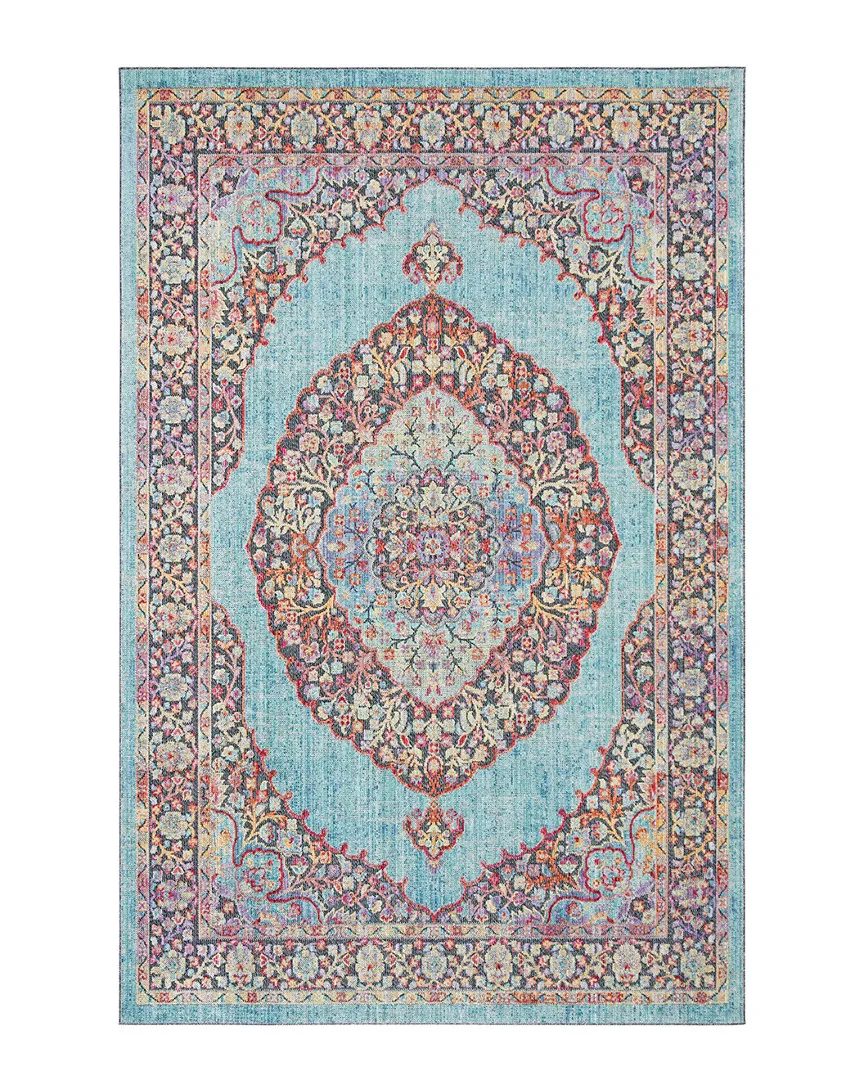 Provance Rug - Aqua, Cotton