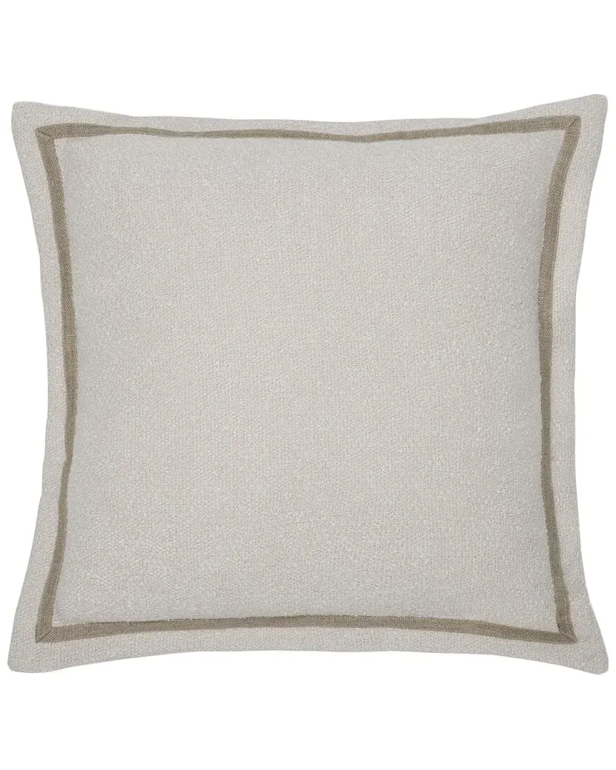 Pyper 18x18 Throw Pillow - Ivory, Linen-Blend image
