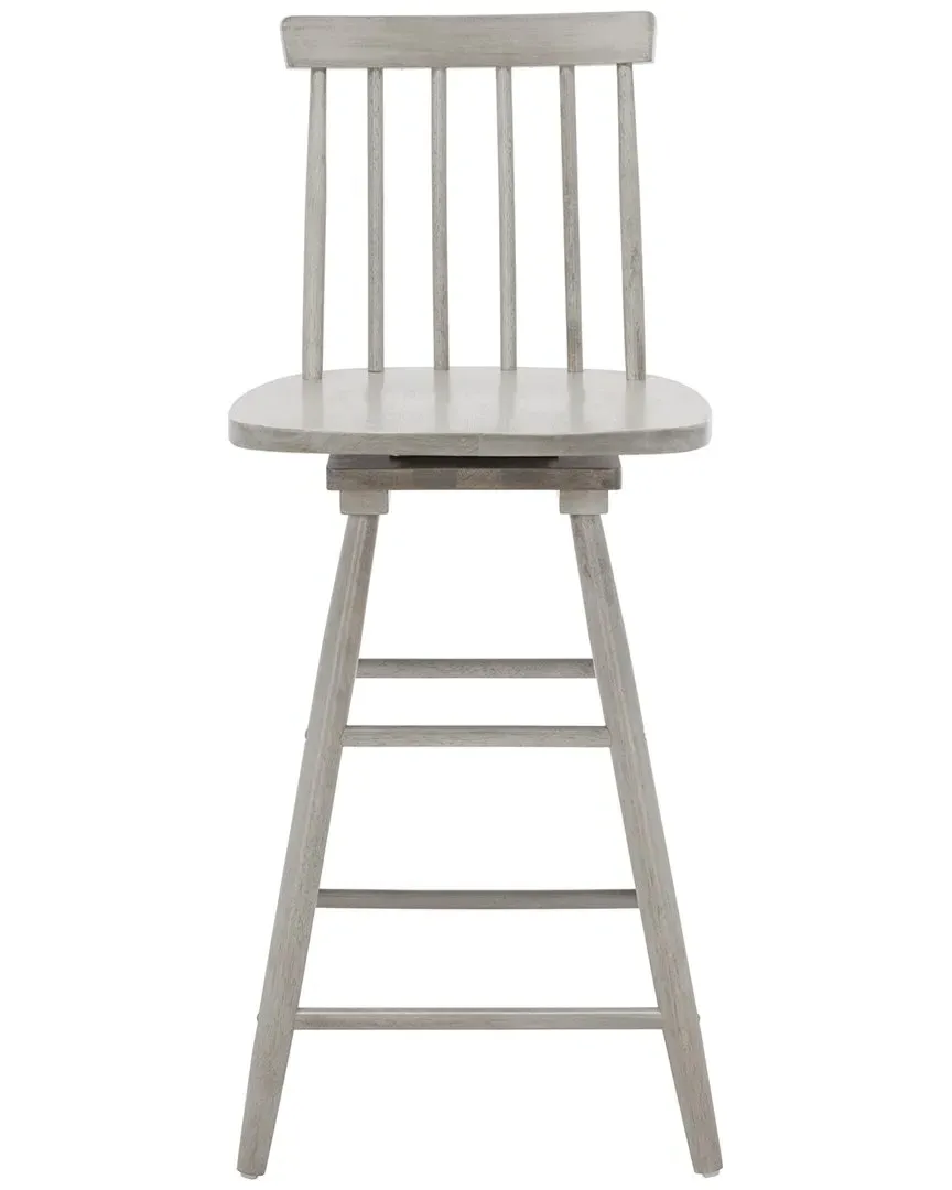 Quai Swivel Counter Stool - Grey, Wood image