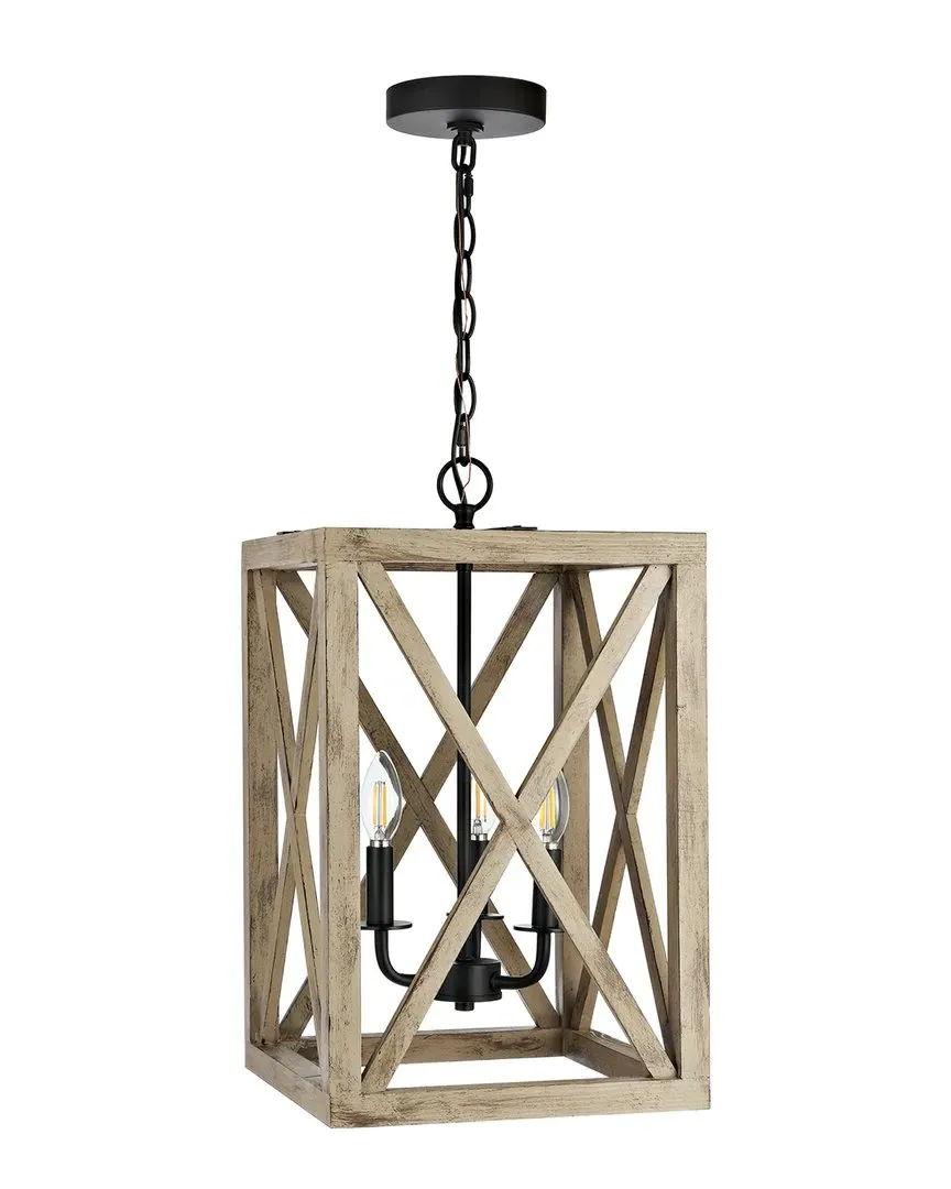 Rabea Pendant Light - Black, Wood image
