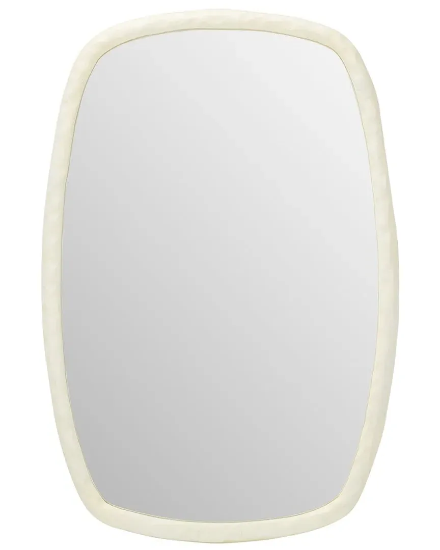 Raelee Wall Mirror - Ivory, Aluminum