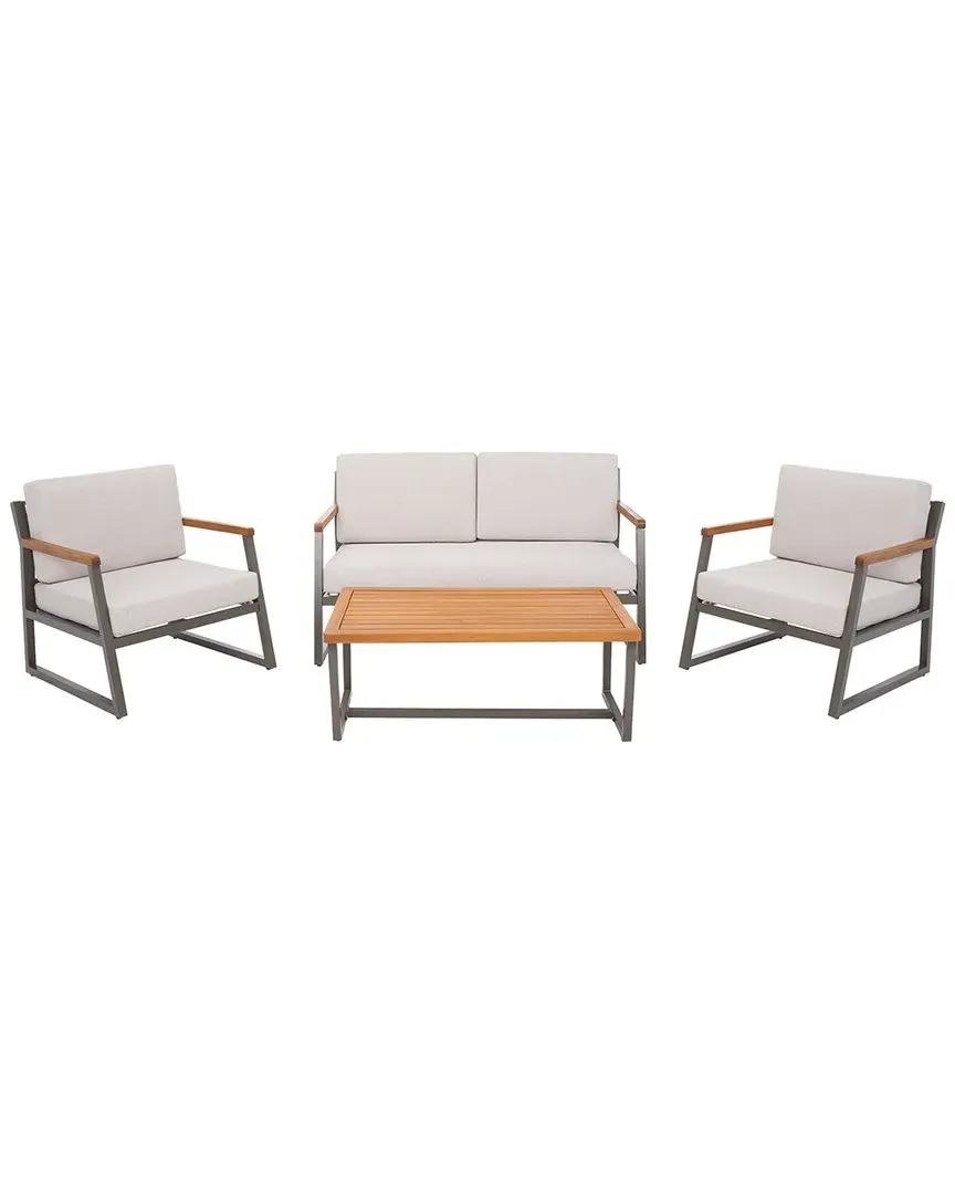Randolph 4-Piece Outdoor Living Set - Grey, Steel