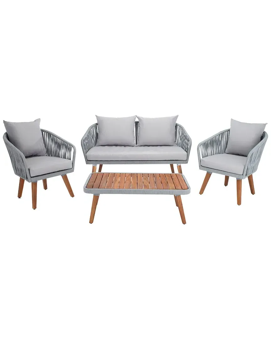 Ransin 4-Piece Living Set - Grey, Rope
