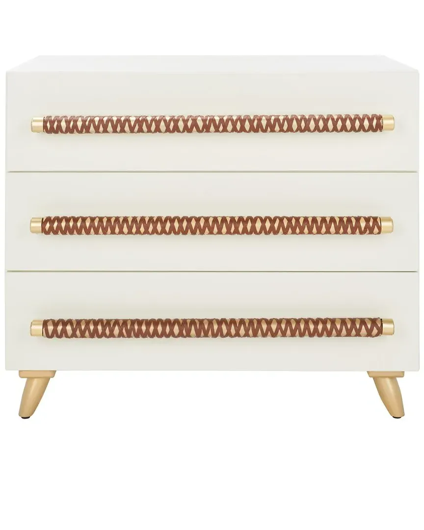 Raquel 3-Drawer Chest - White