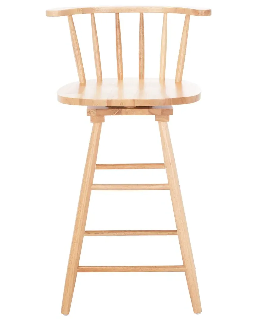 Ray Swivel Counter Stool - Brown, Wood