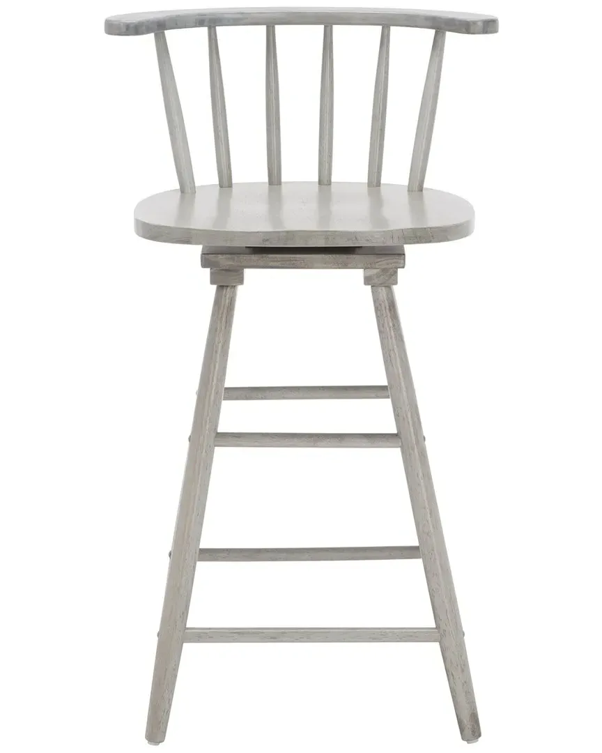 Ray Swivel Counter Stool - Grey, Wood image