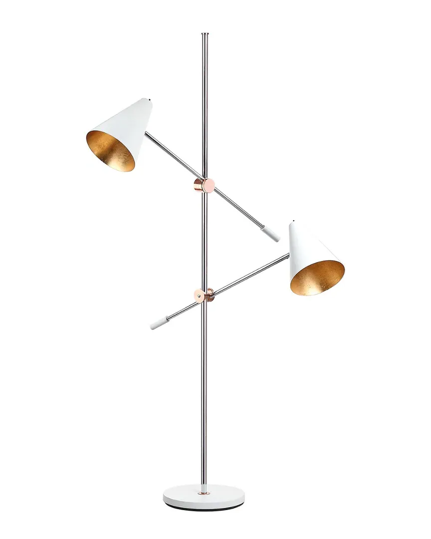 Reed Floor Lamp - White, Metal image