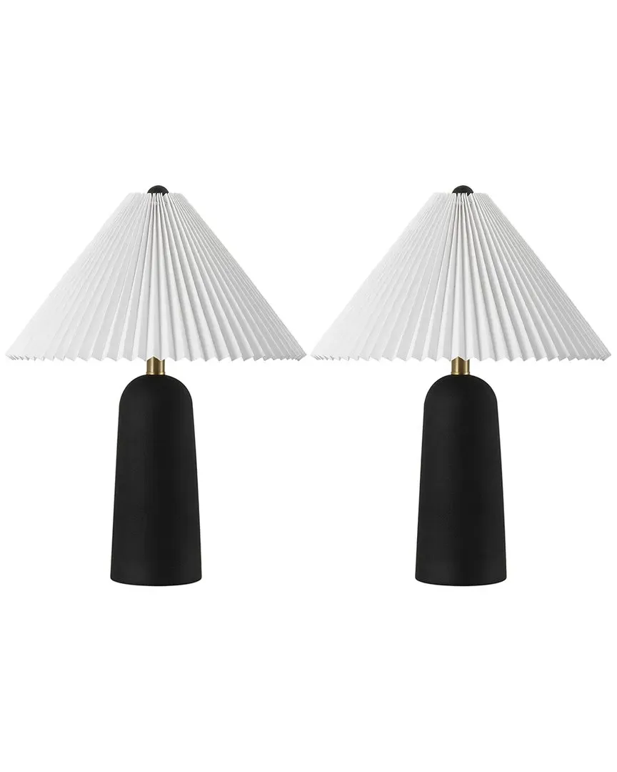 Reese Table Lamp Set of 2 - Black, Resin image