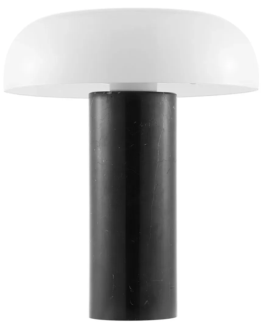 Reiss 15in Table Lamp - White, Marble