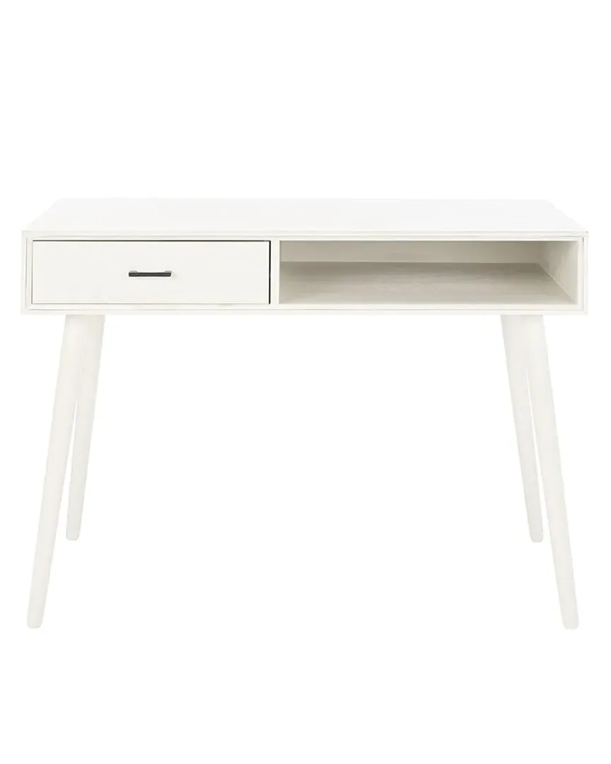 Remy 1 Drawer Writing Desk - White, Wood