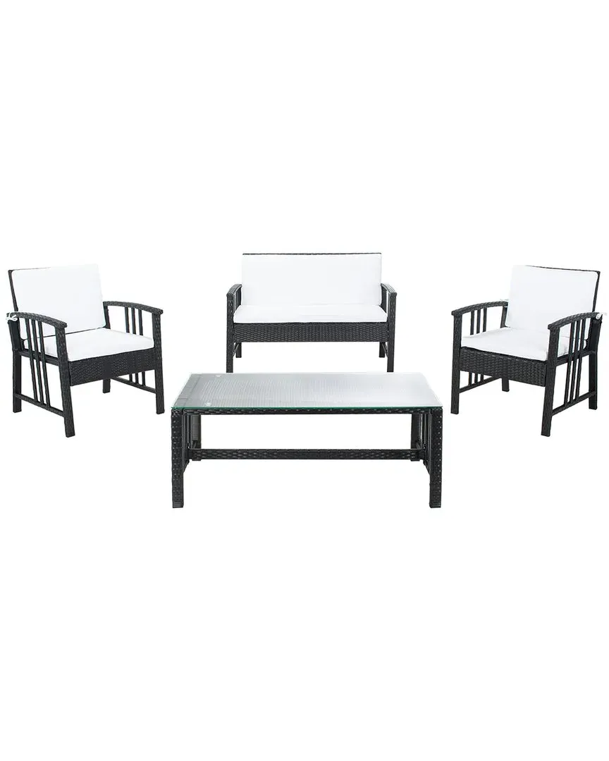 Reslor 4-Piece Outdoor Living Set - Natural, Wicker